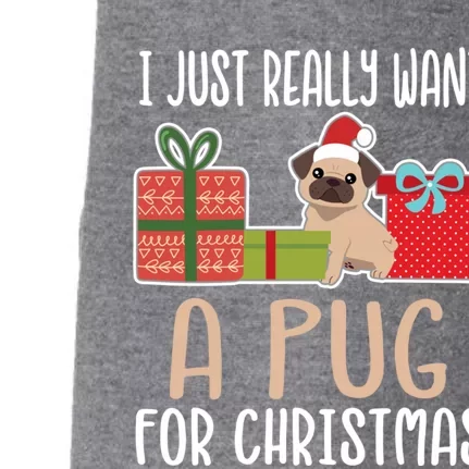 Cute Christmas Pug Owner I Want A Pug Great Gift Doggie 3-End Fleece Hoodie