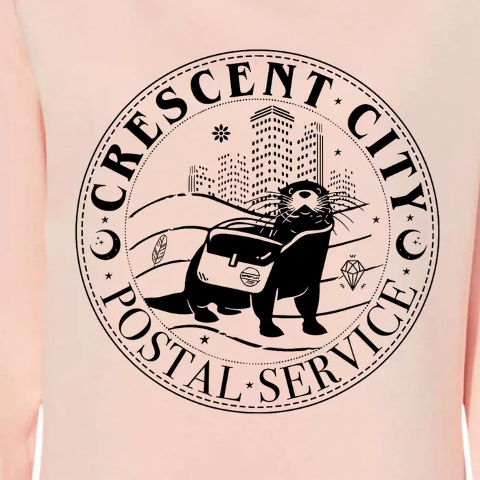 Crescent City Postal Service Messenger Otter Crescent City Womens California Wash Sweatshirt