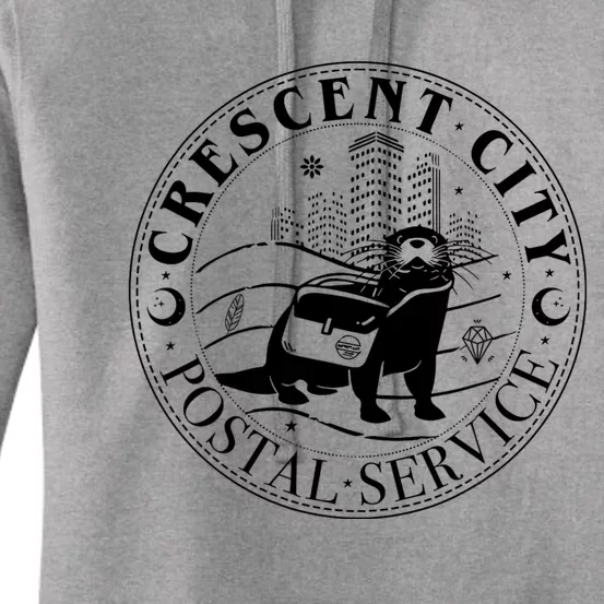 Crescent City Postal Service Messenger Otter Crescent City Women's Pullover Hoodie