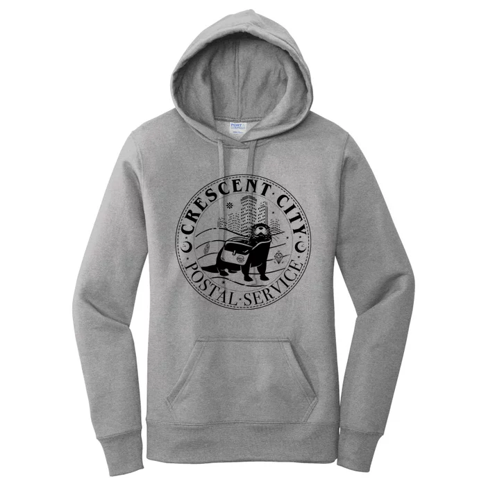 Crescent City Postal Service Messenger Otter Crescent City Women's Pullover Hoodie