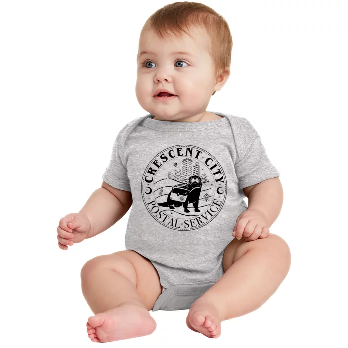 Crescent City Postal Service Messenger Otter Crescent City Baby Bodysuit