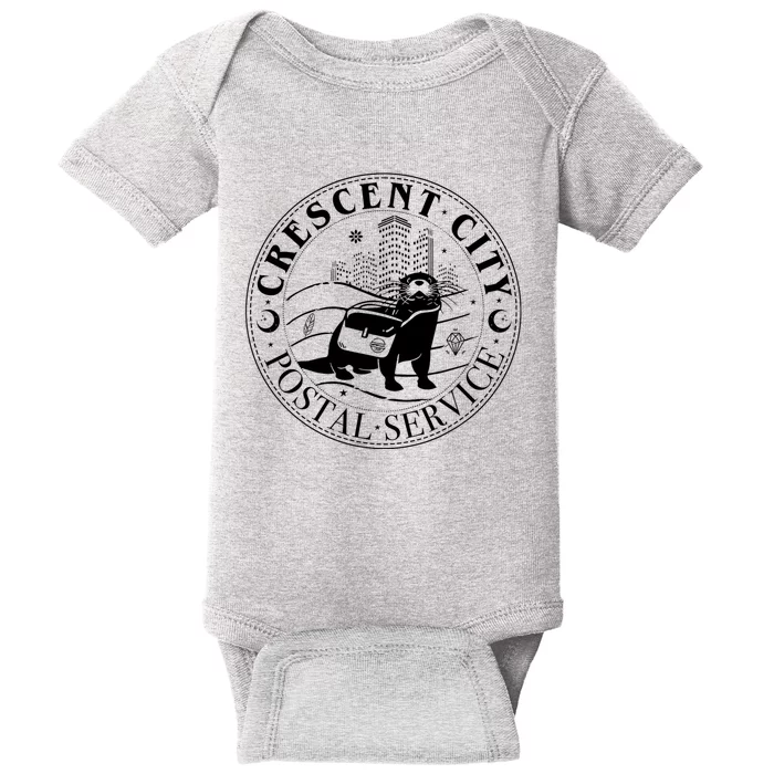 Crescent City Postal Service Messenger Otter Crescent City Baby Bodysuit