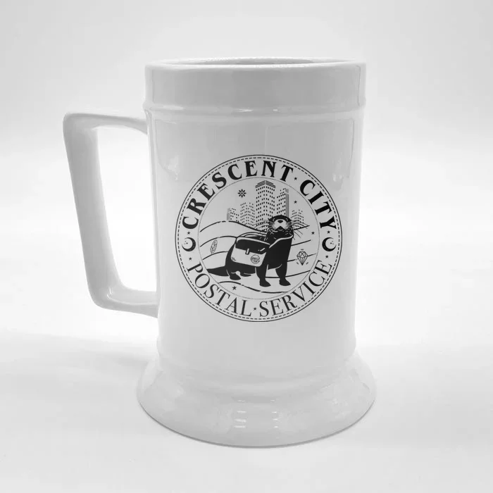 Crescent City Postal Service Messenger Otter Crescent City Front & Back Beer Stein