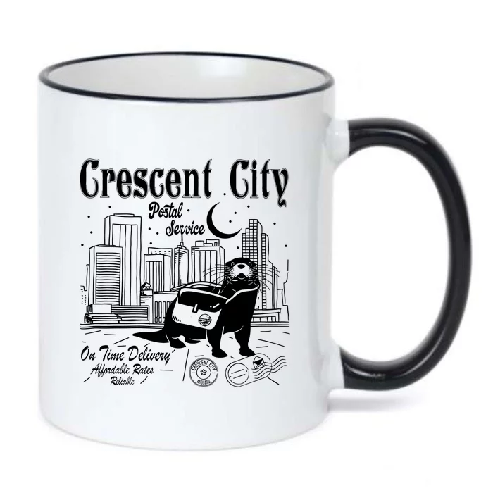 Crescent City Postal Service Messenger Otter Crescent City Black Color Changing Mug