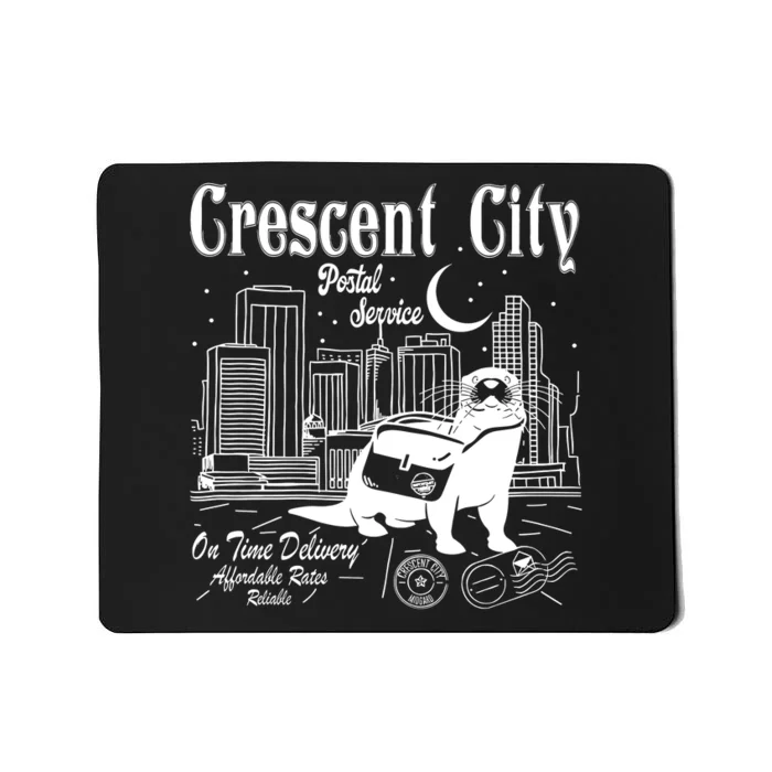 Crescent City Postal Service Messenger Otter Crescent City Mousepad