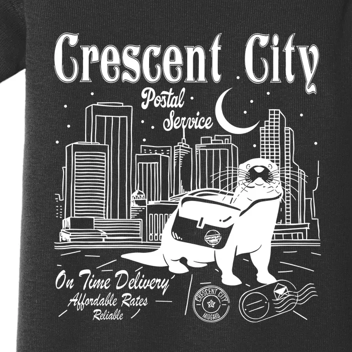 Crescent City Postal Service Messenger Otter Crescent City Baby Bodysuit