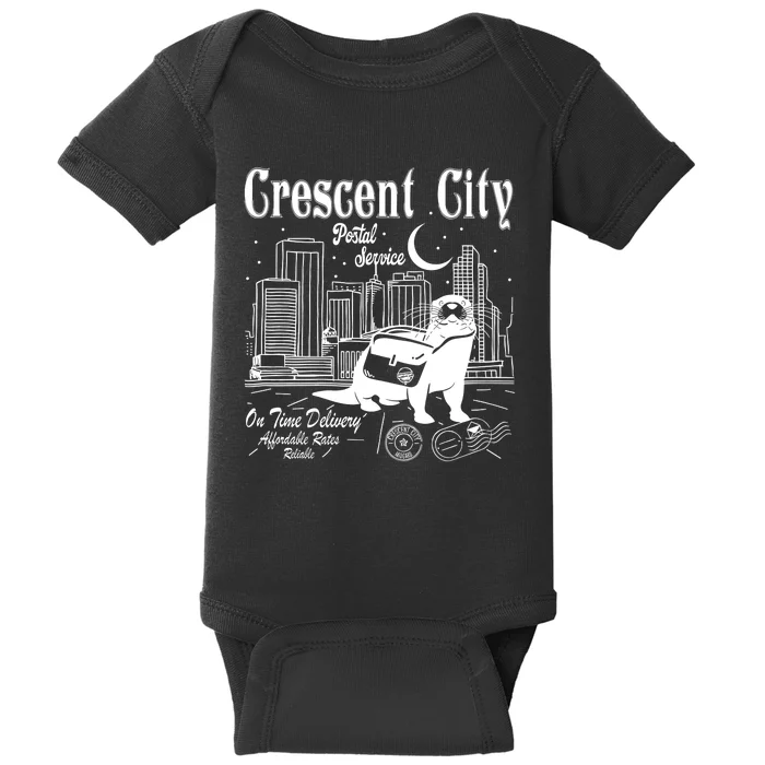 Crescent City Postal Service Messenger Otter Crescent City Baby Bodysuit