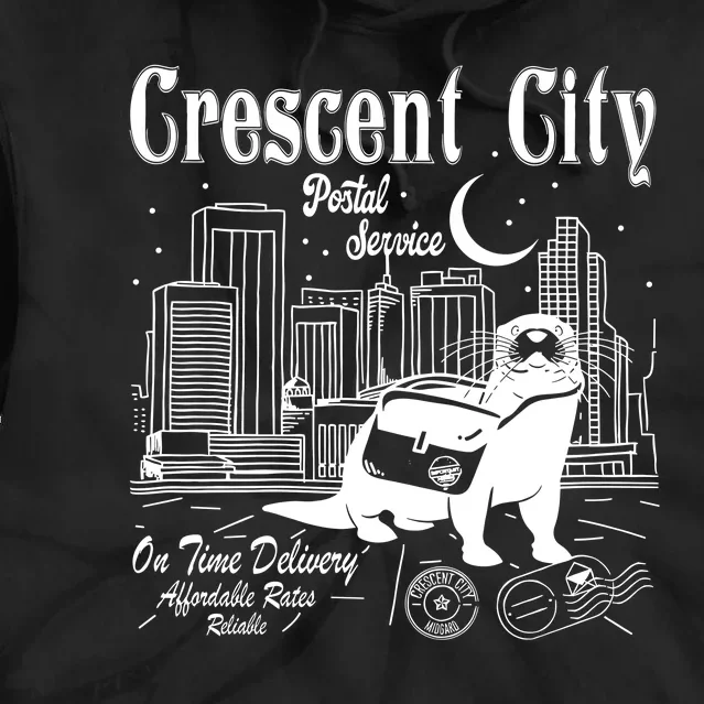 Crescent City Postal Service Messenger Otter Crescent City Tie Dye Hoodie