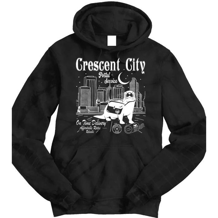 Crescent City Postal Service Messenger Otter Crescent City Tie Dye Hoodie