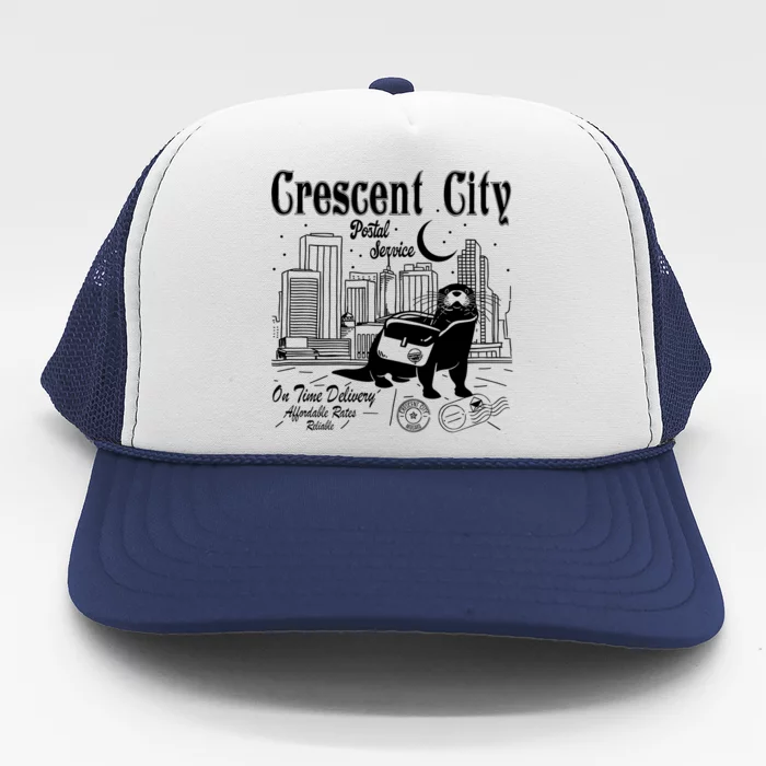 Crescent City Postal Service Messenger Otter Crescent City Trucker Hat