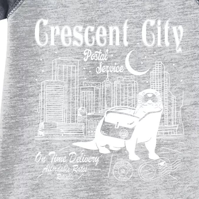 Crescent City Postal Service Messenger Otter Crescent City Infant Baby Jersey Bodysuit