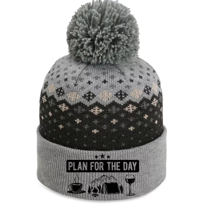 Camping Caravan Plan For The Day Camper Nature Outdoors Gift The Baniff Cuffed Pom Beanie