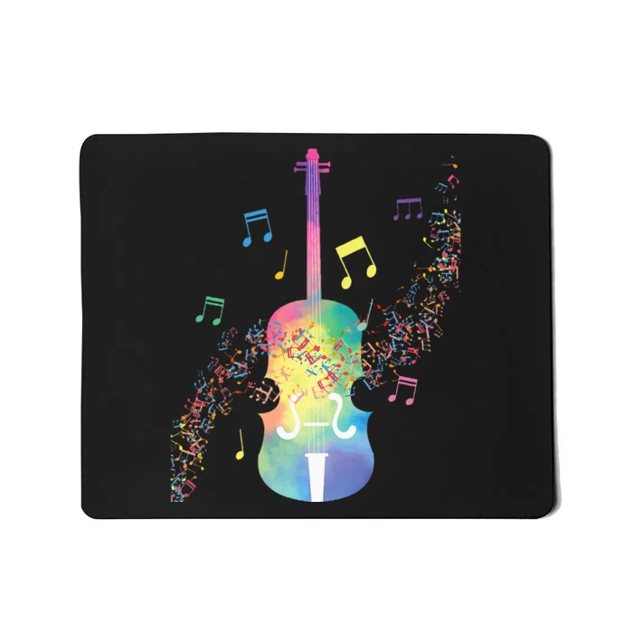 Colorful Cello Player Cellist Musician Classical Music Mousepad