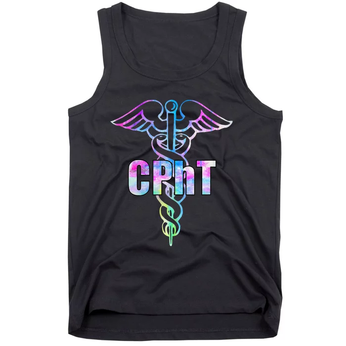 CPhT Certified Pharmacy Technician Caduceus Design Gift Tank Top