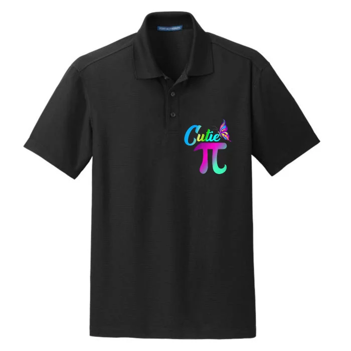 Cute Cutie Pi Pretty Math Butterfly Funny Pi Day Dry Zone Grid Performance Polo