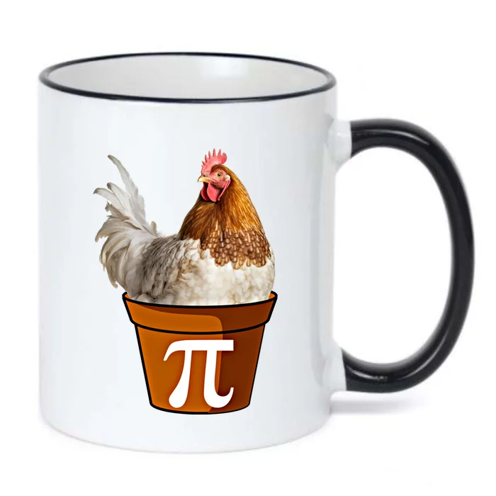 Cute Chicken Pot Pie Funny Math Pun Pie Symbol Math Funny Gift Black Color Changing Mug