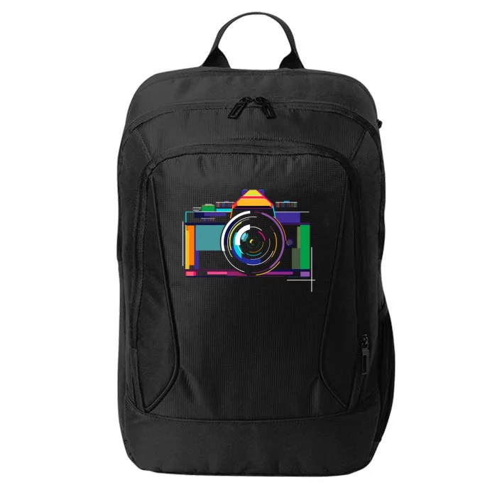 Colorful Camera Photographer Photography Lover Gift City Backpack