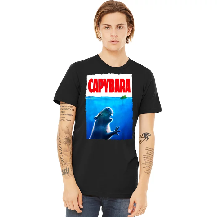 Classic Capybara Paws Lover Animals Outfits Capybaras Kawai Premium T-Shirt