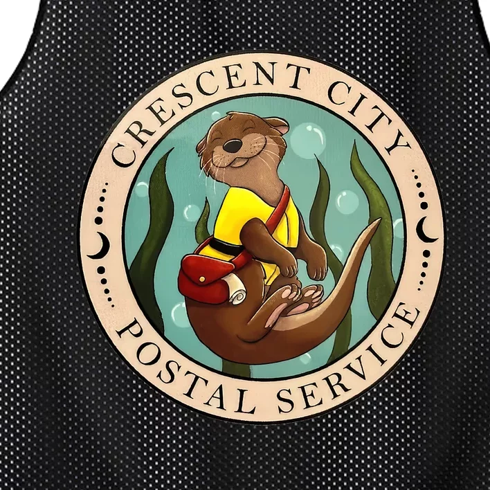 Crescent City Postal Service Messenger Otter Crescent City Mesh Reversible Basketball Jersey Tank