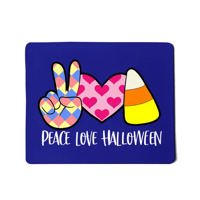 Candy Corn Peace Love Halloween Gift Mousepad