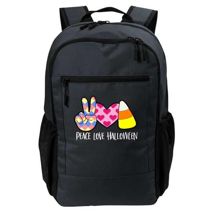 Candy Corn Peace Love Halloween Gift Daily Commute Backpack