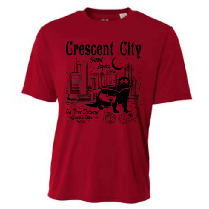 Crescent City Postal Service Messenger Otter Crescent City Cooling Performance Crew T-Shirt