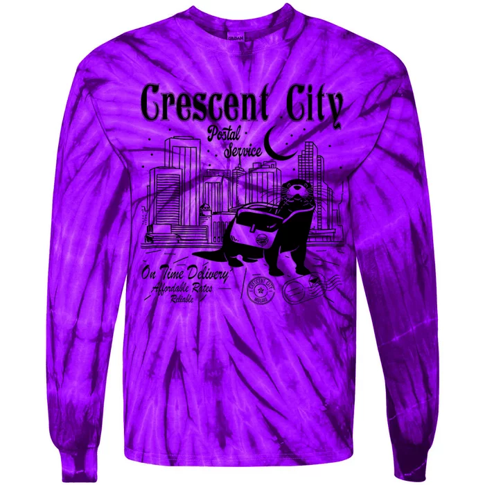 Crescent City Postal Service Messenger Otter Crescent City Tie-Dye Long Sleeve Shirt