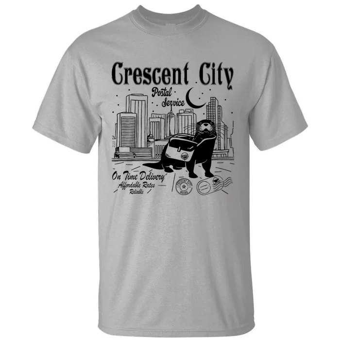 Crescent City Postal Service Messenger Otter Crescent City Tall T-Shirt