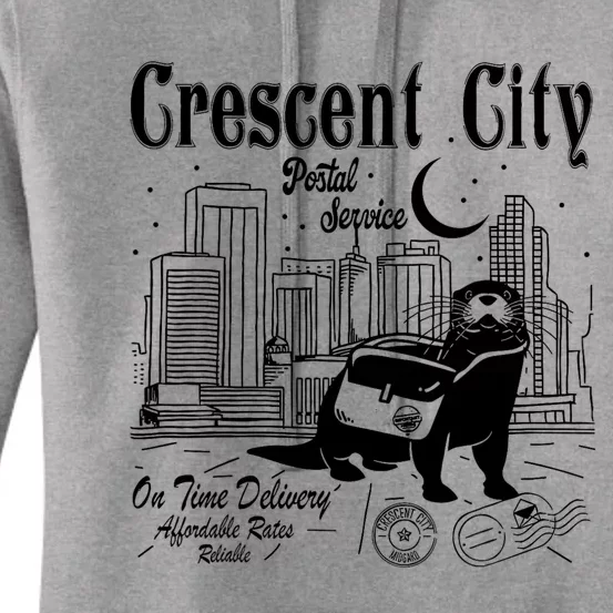 Crescent City Postal Service Messenger Otter Crescent City Women's Pullover Hoodie