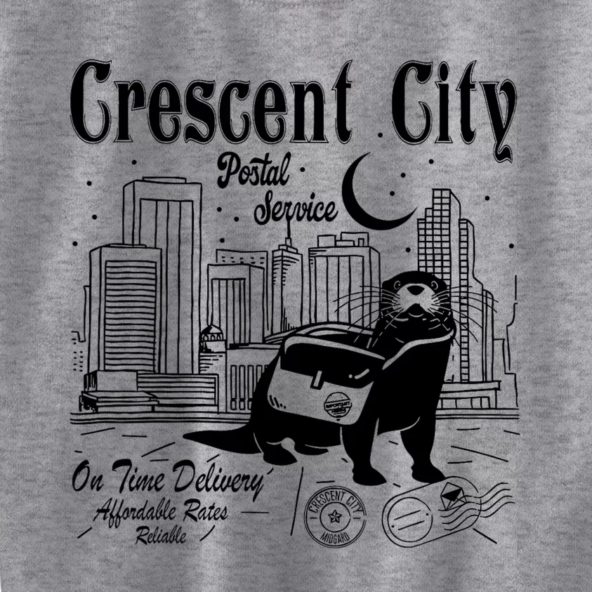 Crescent City Postal Service Messenger Otter Crescent City Kids Sweatshirt