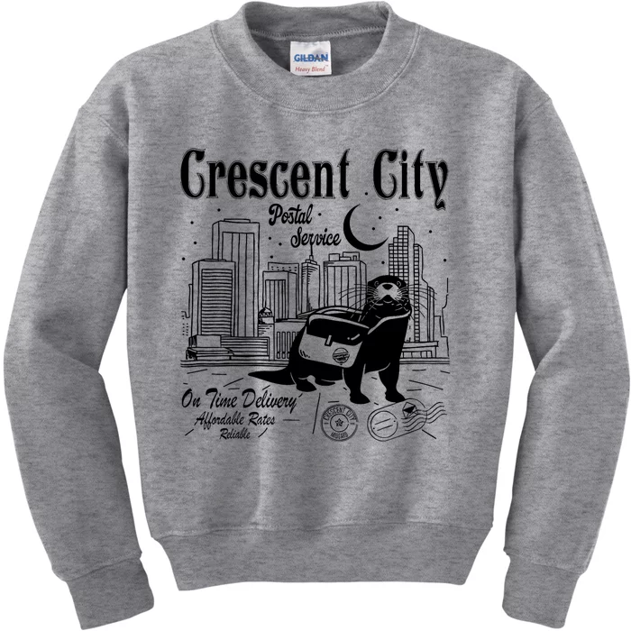 Crescent City Postal Service Messenger Otter Crescent City Kids Sweatshirt