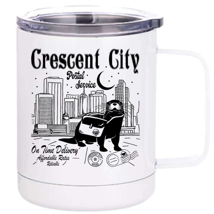 Crescent City Postal Service Messenger Otter Crescent City Front & Back 12oz Stainless Steel Tumbler Cup