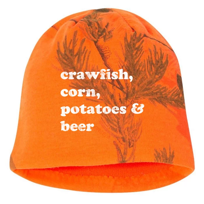 Crawfish Corn Potatoes And Beer Boil Season Great Gift Kati - Camo Knit Beanie