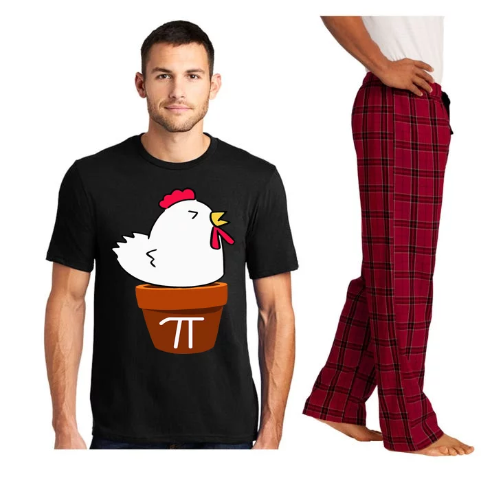 Cute Chicken Pot Pie Funny Math Pun Pi Symbol Pajama Set