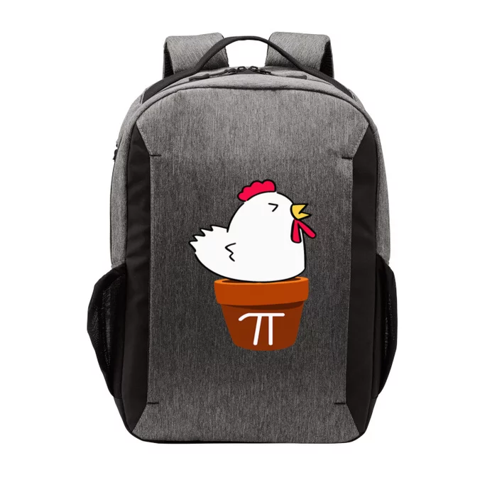 Cute Chicken Pot Pie Funny Math Pun Pi Symbol Vector Backpack