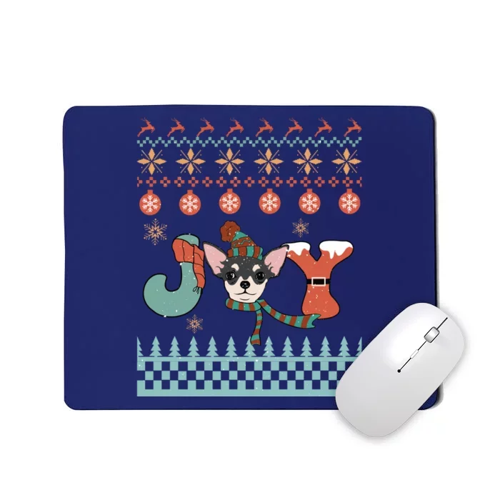 Cute Christmas Puppy Joy Mousepad