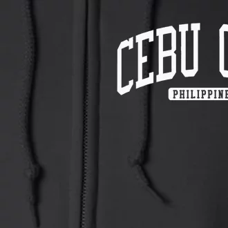 Cebu City Philippines Style Full Zip Hoodie