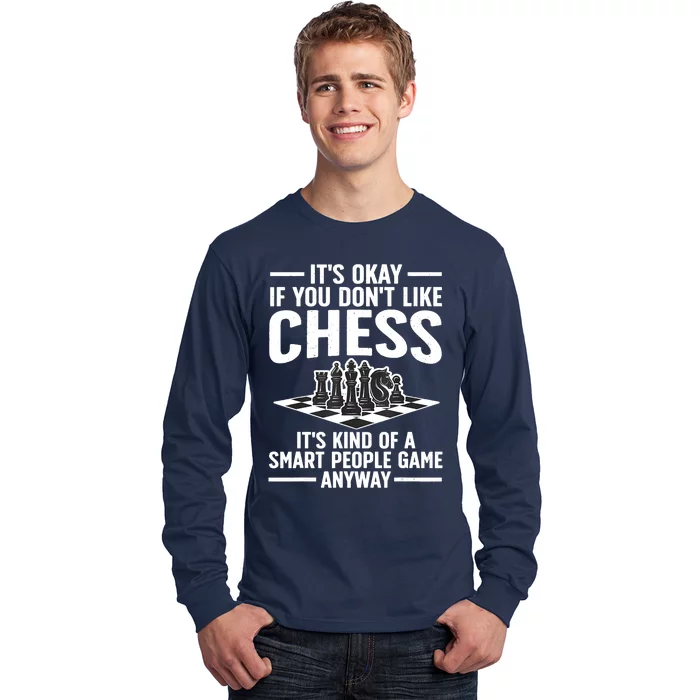 Cool Chess Players Art For Men Chess Lover Novelty Long Sleeve Shirt