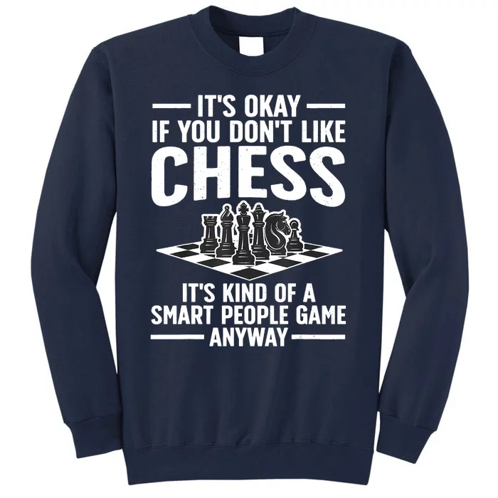 Cool Chess Players Art For Men Chess Lover Novelty Tall Sweatshirt