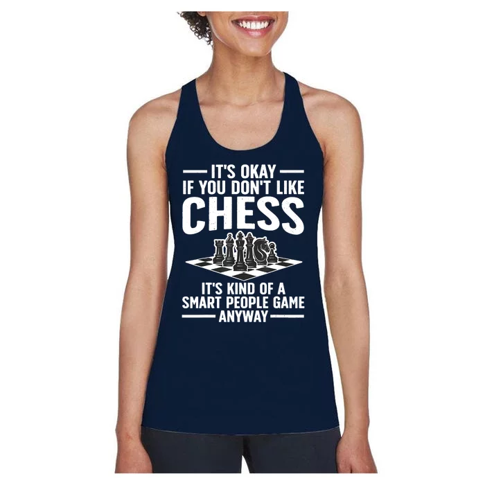 Cool Chess Players Art For Men Chess Lover Novelty Women's Racerback Tank