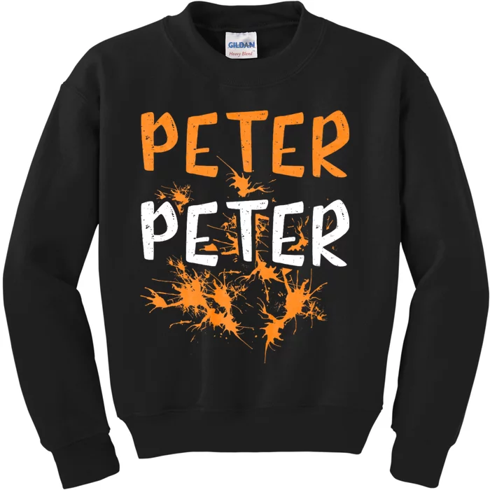 Couples Costume Peter Pumpkin Eater Splash Halloween Kids Sweatshirt