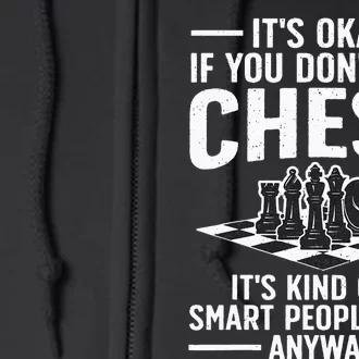 Cool Chess Players Art Chess Lover Novelty Full Zip Hoodie