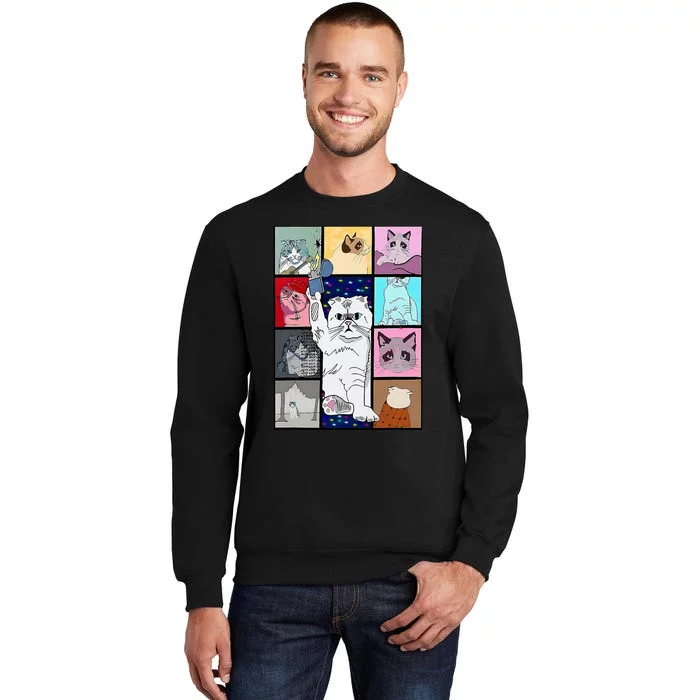 Cute Cat Purring In My Lap Cause It Loves Me Cat Lover Tall Sweatshirt