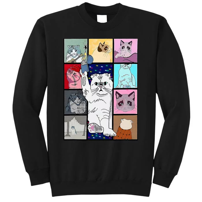 Cute Cat Purring In My Lap Cause It Loves Me Cat Lover Tall Sweatshirt