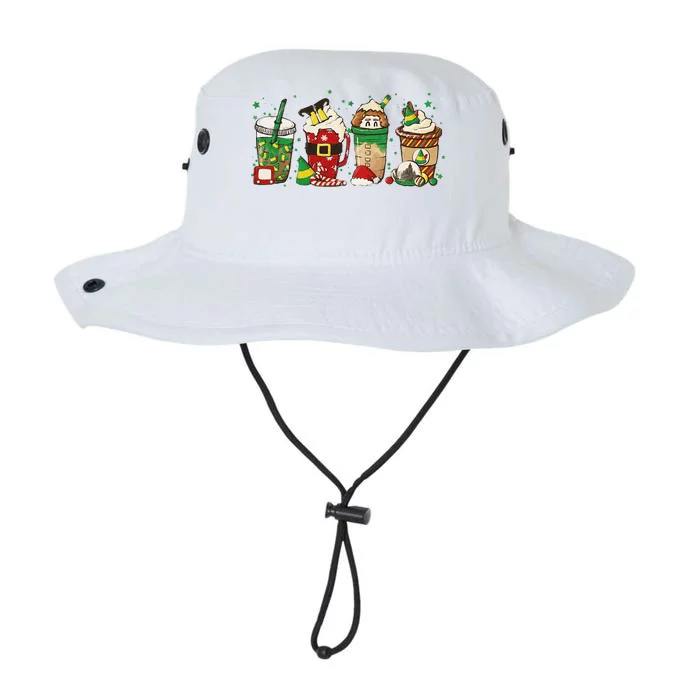 Christmas Coffee Peppermint Iced Latte Snowmen Hot Cocoa Legacy Cool Fit Booney Bucket Hat