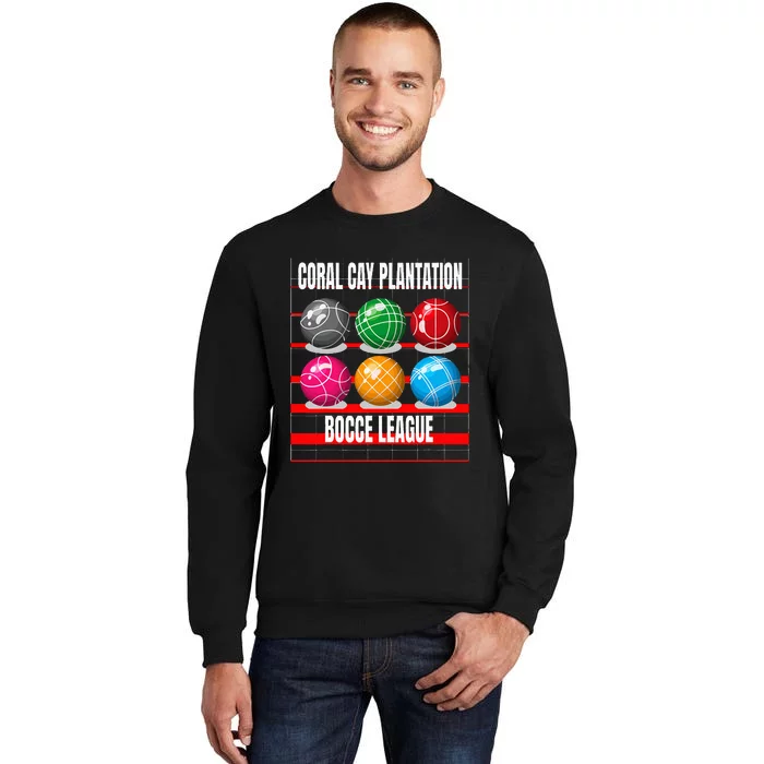 Coral Cay Plantation Bocce Boules Tall Sweatshirt