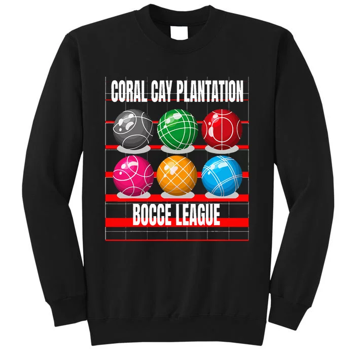 Coral Cay Plantation Bocce Boules Tall Sweatshirt