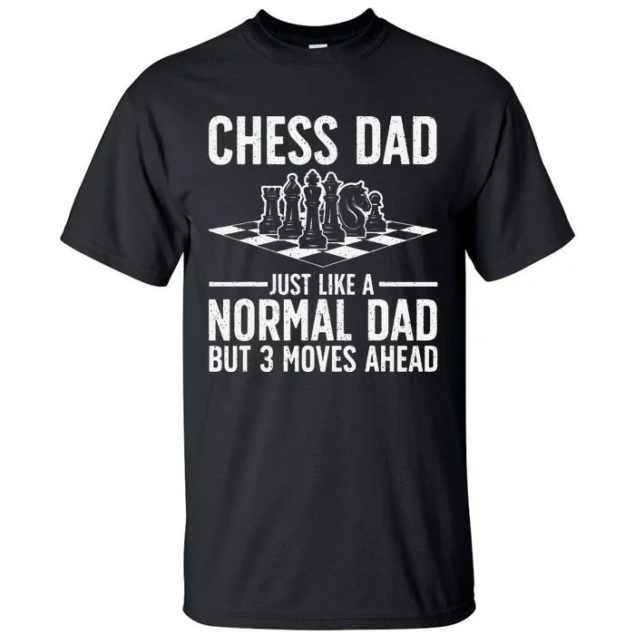 Cool Chess Player Art Dad Knight Chess Lovers Pieces Tall T-Shirt