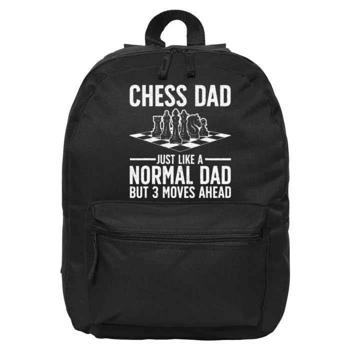 Cool Chess Player Art Dad Knight Chess Lovers Pieces 16 in Basic Backpack