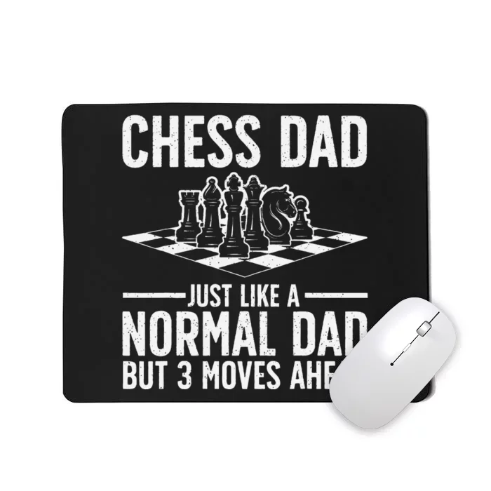 Cool Chess Player Art Dad Knight Chess Lovers Pieces Mousepad